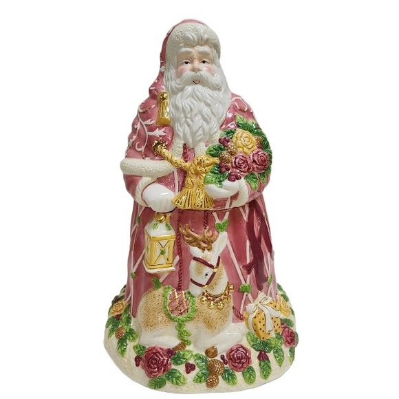 Royal Albert seasons of colour 13.5” Santa clause cookie jar